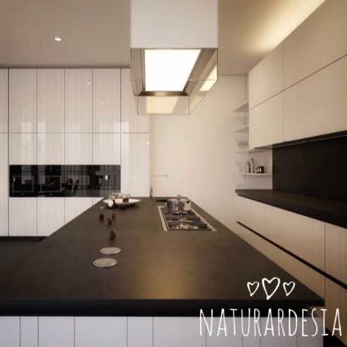 Plan de travail en ardoise - BLACK NATURAL SLATE - MAP Slate Srl - professionnel / de cuisine / de salle de bain