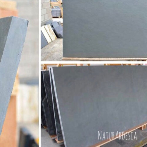 Plaque de pierre en ardoise - MARE SLATE  SLABS - MAP Slate Srl - grise