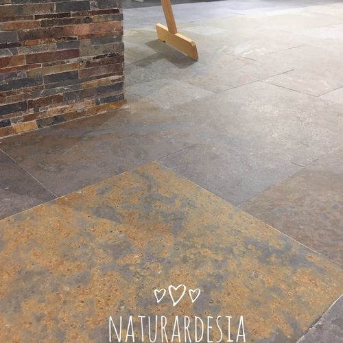Carrelage en ardoise - MULTICOLO SLATE - MAP Slate Srl - finition naturelle / d'intérieur / d'extérieur