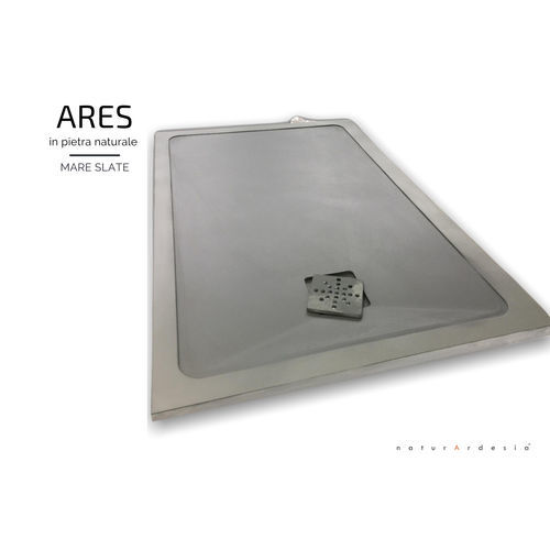 Receveur de douche rectangulaire - ARES  - MAP Slate Srl - à encastrer / en ardoise / antidérapant