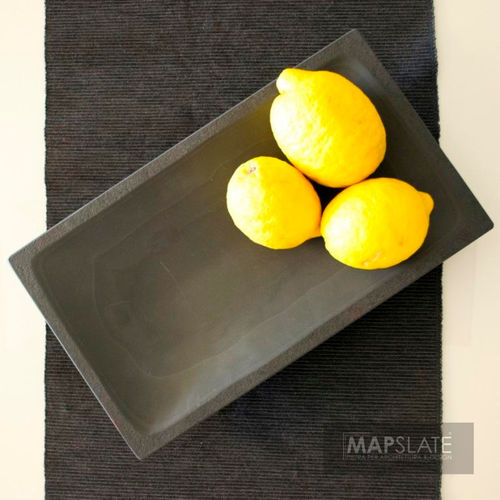 Plateau de service en ardoise - BLACK SLATE - MAP Slate Srl - à usage domestique / pour hôtel / pour chambre d'hôtel