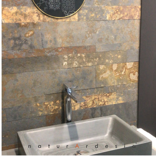 Revêtement mural pour l'extérieur - MIX STRIPS - MAP Slate Srl - d'intérieur / en ardoise / en pierre naturelle