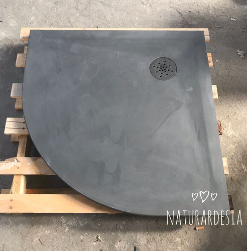 Receveur de douche angulaire - ELIO - ANGOLARE - MAP Slate Srl - à poser / à encastrer / en pierre naturelle