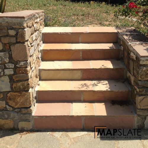 Pavage en pierre - SANDSTONE - MAP Slate Srl - d'extérieur / pour marche / pour parking