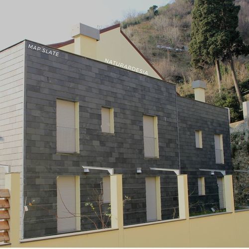 Plaque de pierre en ardoise - SCANDOLE - MAP Slate Srl - pour façade / pour toit / pour sol