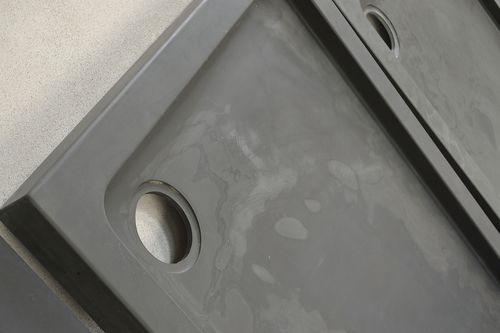 Receveur de douche carré - BLACK SLATE SHOWER TRAY - MAP Slate Srl - à encastrer / en pierre naturelle / antidérapant