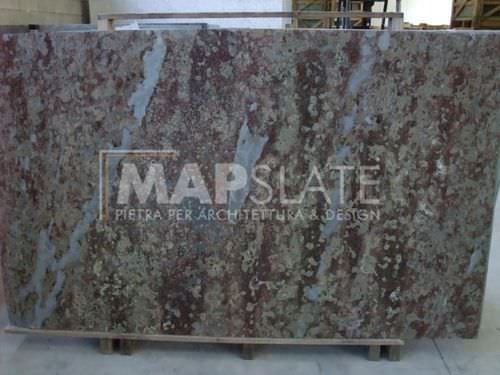 Plaque de pierre en ardoise - MULTICOLOR SLATE SLABS  - MAP Slate Srl - marron