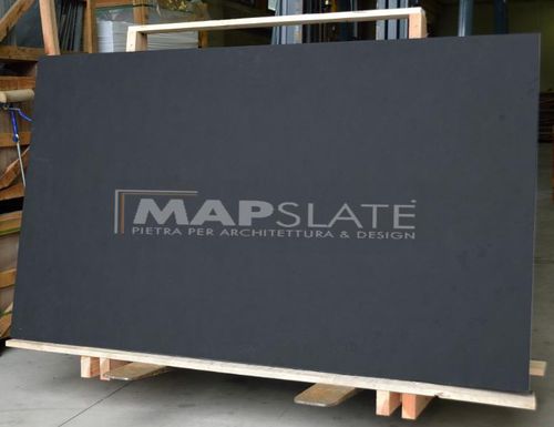 Plaque de pierre en ardoise - BLACK SLATE SLABS  - MAP Slate Srl - noire