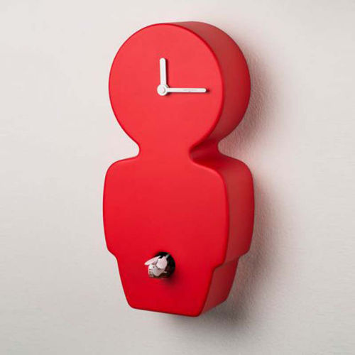 Horloge contemporaine - ADAMO ED EVA - DIAMANTINI & DOMENICONI - murale / analogique / en bois laqué