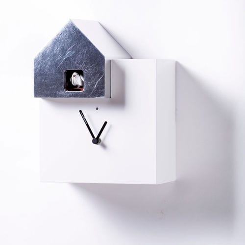 Horloge contemporaine - ETTORE - DIAMANTINI & DOMENICONI - murale / analogique / en bois laqué