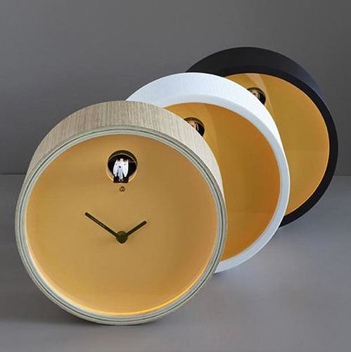 Horloge contemporaine - PLEX  - DIAMANTINI & DOMENICONI - murale / analogique / en bouleau