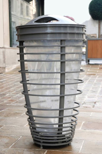 Poubelle publique - JUMO - Design espaces - de tri sélectif / en inox / en acier thermolaqué