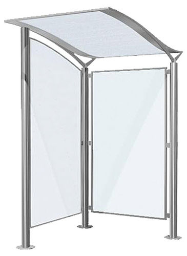 Abribus en acier inoxydable - LAVO - Design espaces