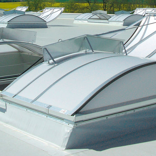 Lanterneau pour vitrage - VARIO THERM - VITRAL - pour toiture-terrasse / avec costière / en verre
