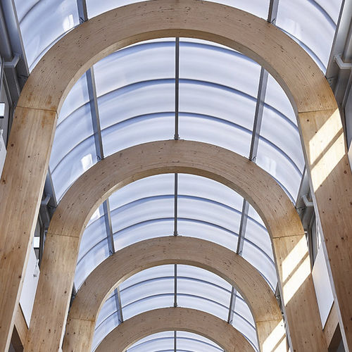 Lanterneau pour vitrage - VITRAL - pour toiture-terrasse / avec costière / en polycarbonate
