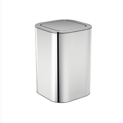 Poubelle de salle de bain - MORGAN - Ceramicas Gala - à poser / en acier inoxydable / avec couvercle