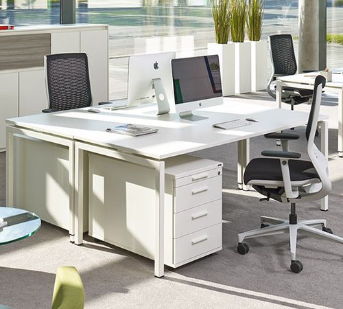 Bureau pour open space - TRENTO - Febrü Büromöbel GmbH - contemporain / en placage de bois / en mélaminé