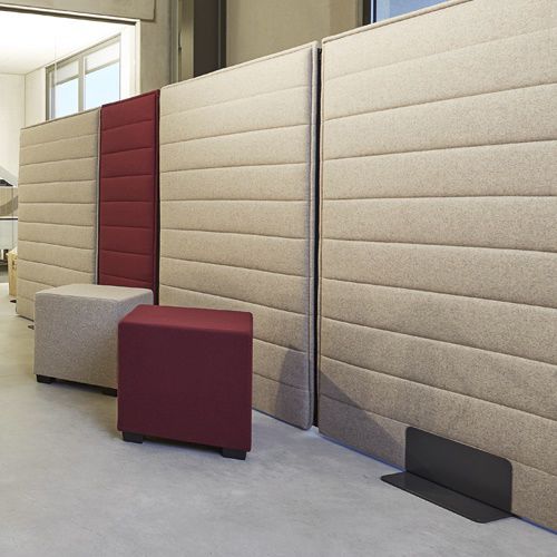 Séparateur de bureau au sol - SILENT - Febrü Büromöbel GmbH - en tissu acoustique / modulable / insonorisé