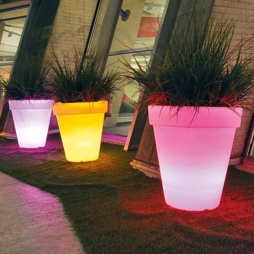 Jardinière en polyéthylène - DESIGN - VLAEMYNCK - en polyéthylène rotomoulé / carrée / ronde