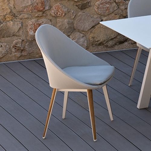 Chaise de restaurant contemporaine - VANITY - VLAEMYNCK - d'extérieur / d'intérieur / en tissu