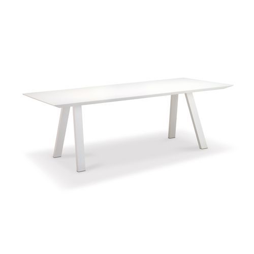 Table à manger contemporaine - VANITY - VLAEMYNCK - en aluminium / avec piètement en aluminium / rectangulaire