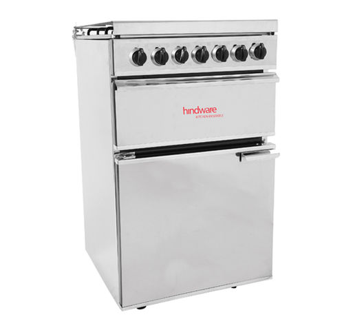 Cuisinière à gaz - HINDWARE KITCHEN: ELMA SS GT - HSIL Limited (Hindware) - en inox / émaillée / avec gril intégré