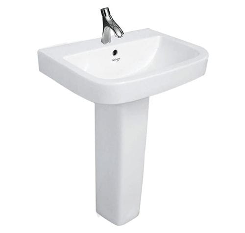 Vasque sur pied - HINDWARE ITALIAN: NEO LARGO - HSIL Limited (Hindware) - en porcelaine / rectangulaire / contemporaine