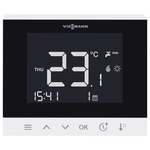 Télécommande pour chauffage - VITOTROL 100-E - VIESSMANN - mate / à écran tactile