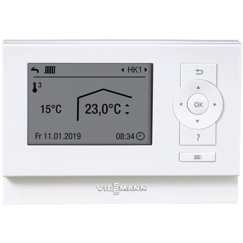 Télécommande pour chauffage - VITOTROL 200-E - VIESSMANN - mate / murale