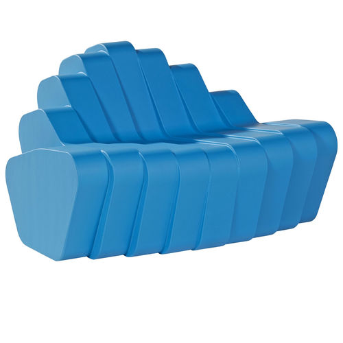 Canapé rond - CLIFFY - SIXINCH Furniture - Design - Foamcoating - design original / en mousse haute densité / gris