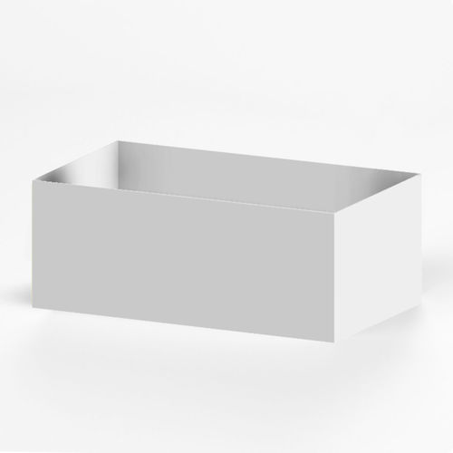 Jardinière en aluminium - SIXINCH Furniture - Design - Foamcoating - rectangulaire / contemporaine / professionnelle