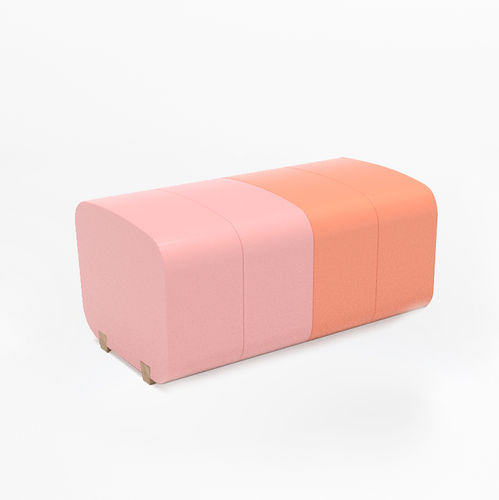 Banc contemporain - Connection - SIXINCH Furniture - Design - Foamcoating - en mousse haute densité / sans dossier / sans accoudoirs