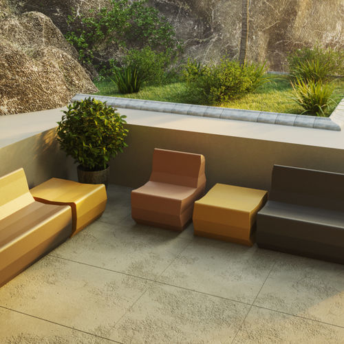 Fauteuil contemporain - Crushed - SIXINCH Furniture - Design - Foamcoating - en mousse haute densité / en mousse haute densité / marron