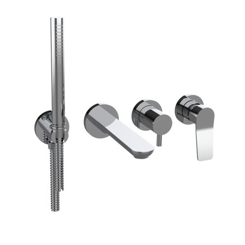 Set de douche à encastrer - 80550/ADPR - Bongio - contemporain / avec douche à main