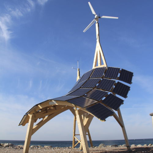 Système d'alimentation solaire autonome hybride - GIRAFFE 2.0 - Innoventum - éolien