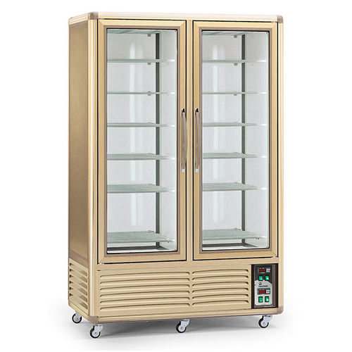 Vitrine réfrigérée armoire - ECO DISPLAY 800 GBT  - TECFRIGO SPA  - pour commerce / avec éclairage / sur roulettes