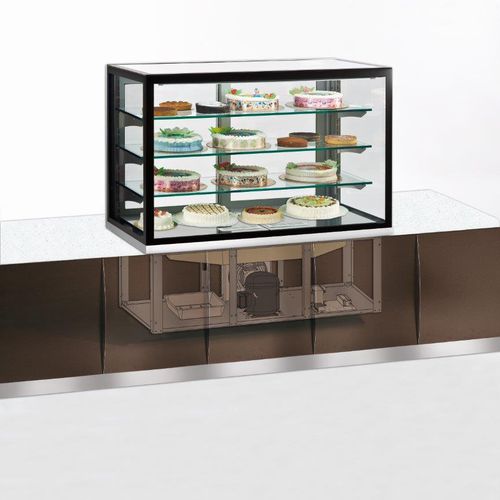 Vitrine réfrigérée à poser - KARINA 136 Q SP - TECFRIGO SPA  - pour commerce / avec éclairage