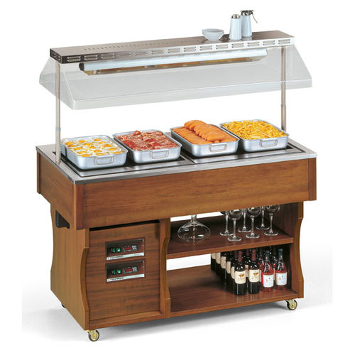 Buffet chaud central - ISOLA 4 M HOT - TECFRIGO SPA  - professionnel