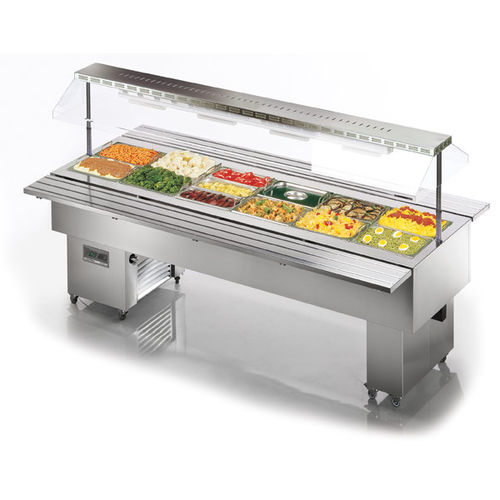 Buffet neutre pour libre-service - ISOLA 6 M BM INOX - TECFRIGO SPA  - professionnel