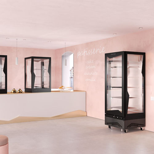 Vitrine réfrigérée armoire - MARILYN 275 BTQ BIS - TECFRIGO SPA  - pour pâtisserie / avec porte / avec éclairage