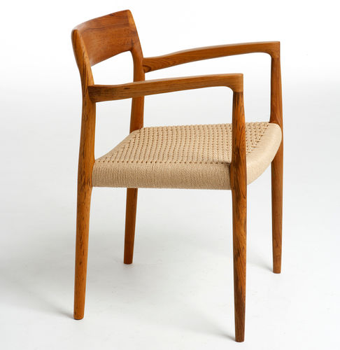 Chaise design scandinave - 1958 CARVER - paere dansk - d'intérieur / en chêne / avec piètement en noyer