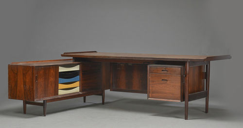 Bureau design scandinave - 1960-69 - paere dansk - en bois / d'angle / avec rangement