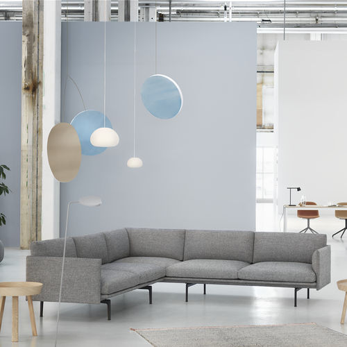 Canapé d'angle - OUTLINE - Muuto - design scandinave / en tissu / tapissé