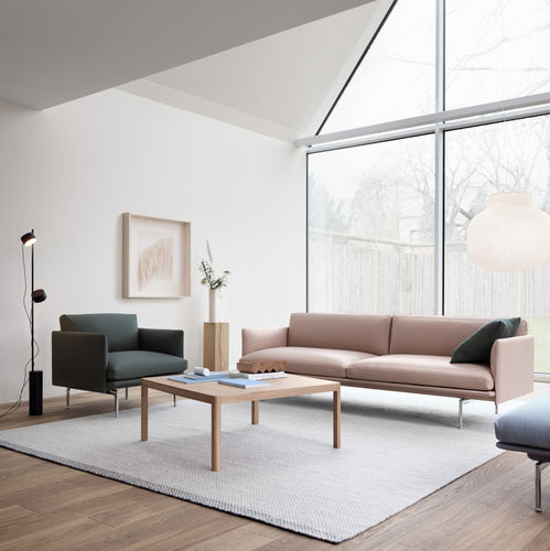 Lampe sur pied - POST  - Muuto - en acrylique / en silicone / en opale
