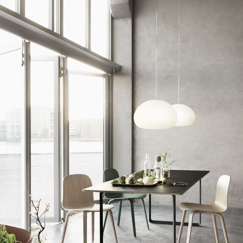 Suspension - FLUID - Muuto - en verre opalescent / contemporaine / d'intérieur