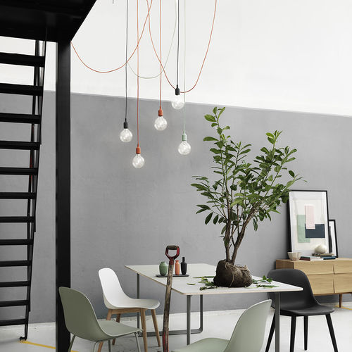 Suspension - E27 - Muuto - en plastique / en caoutchouc silicone / design industriel