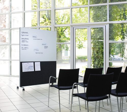 Tableau magnétique - ALUMI COMBI - ABSTRACTA - effaçable / autoportant / en liège