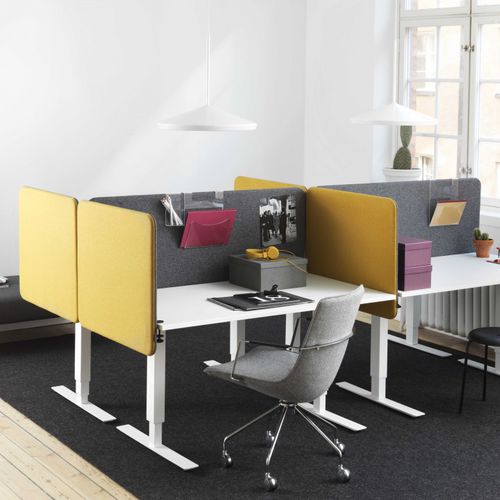 Séparateur de bureau sur bureau - SOFTLINE  - ABSTRACTA - en tissu / insonorisé