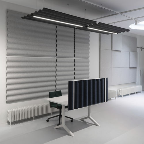 Panneau d'absorption acoustique mural - SCALA - ABSTRACTA - aspect tissu / coloré / pour bureau