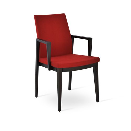 Chaise de salle à manger contemporaine - PASHA - sohoConcept - d'intérieur / en tissu / en cuir